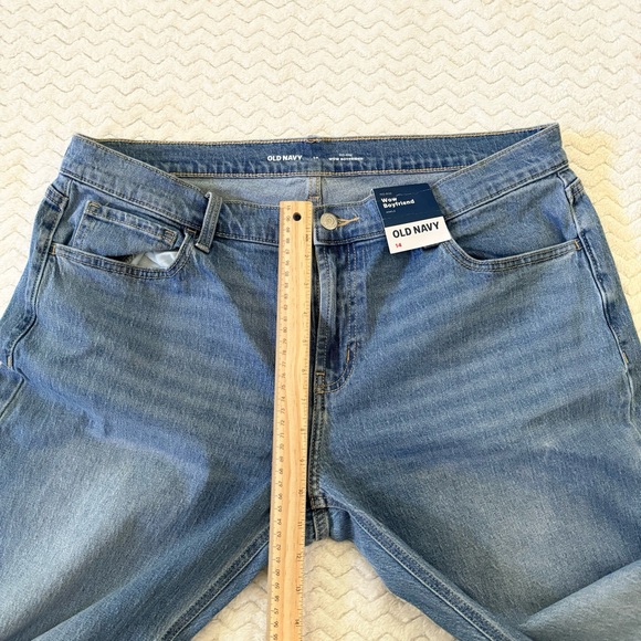 NWT OLD NAVY Mid rise WOW BOYFRIEND Ankle Denim Blue Jeans Size 14 - Picture 8 of 9